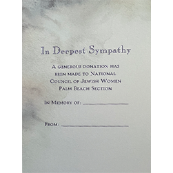 Tribute Card- Sympathy 6